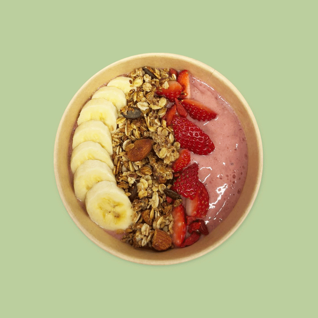 Erdbeer Smoothiebowl