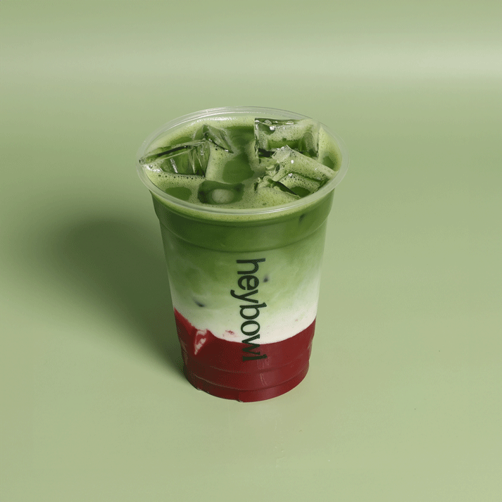 Iced Strawberry Matcha Latte